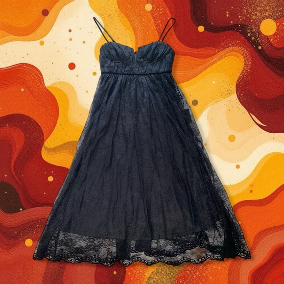 Lulus Black Strapless‎ Lace Dress - Picture 11 of 11